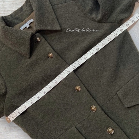 Bill Blass NY RARE Olive Wool-Cashmere Military Riding Coat shop@iamwarrior - Picture 9 of 14